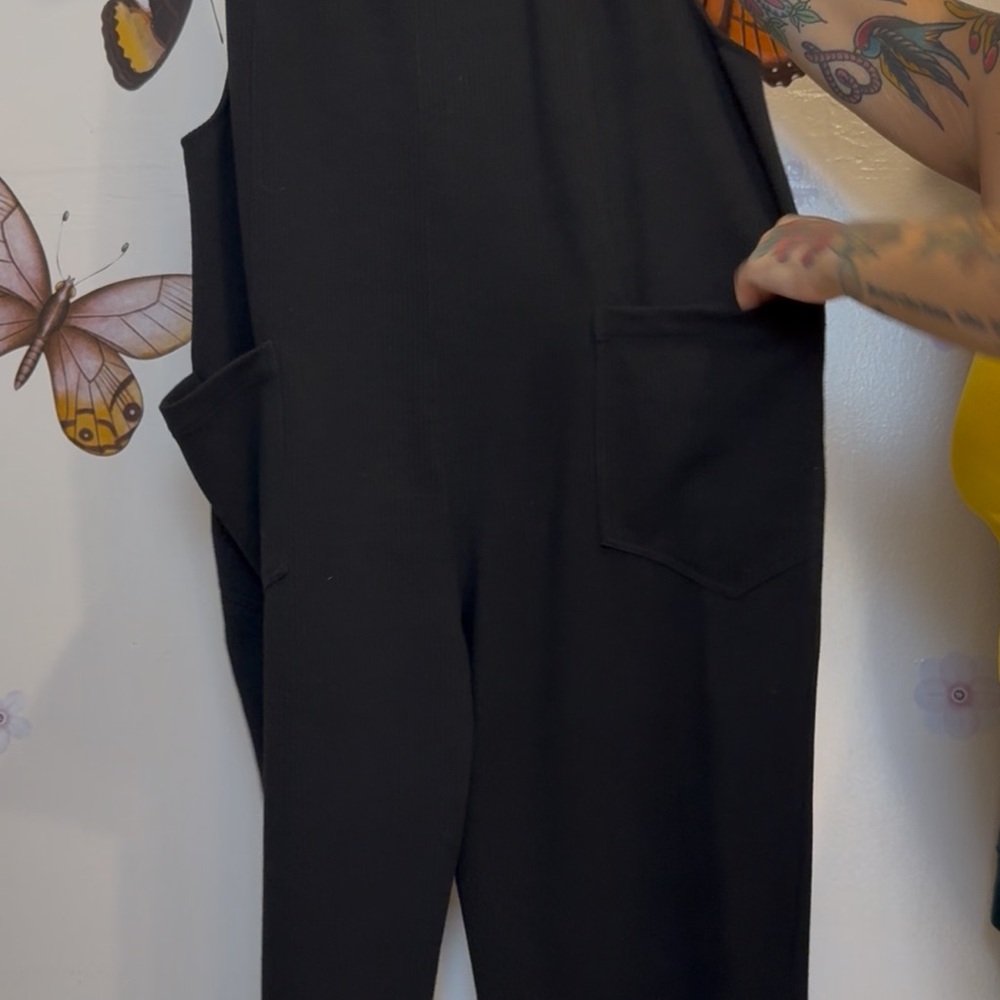 ODDY Black Women's Jumpsuit with Pockets